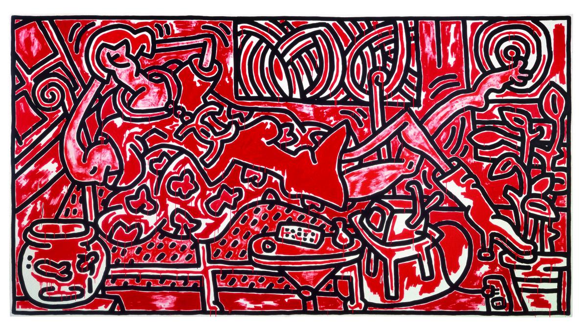 Keith Haring, Red Room, 1988