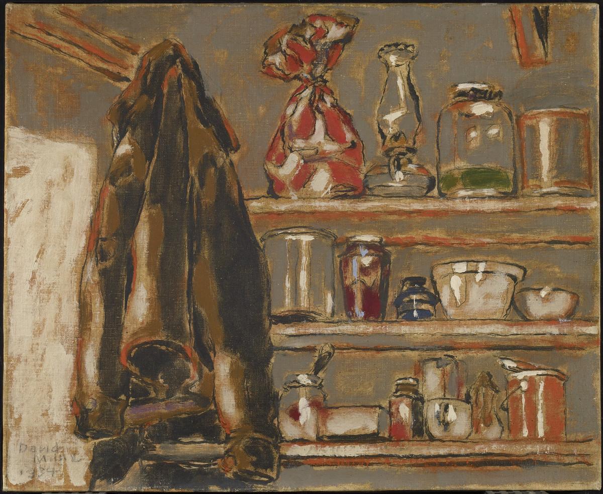 An image of David Milne's painting Cabin Shelves