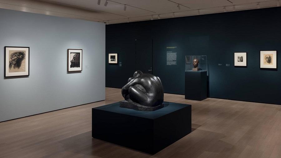 installation view of Kollwitz exhibition 