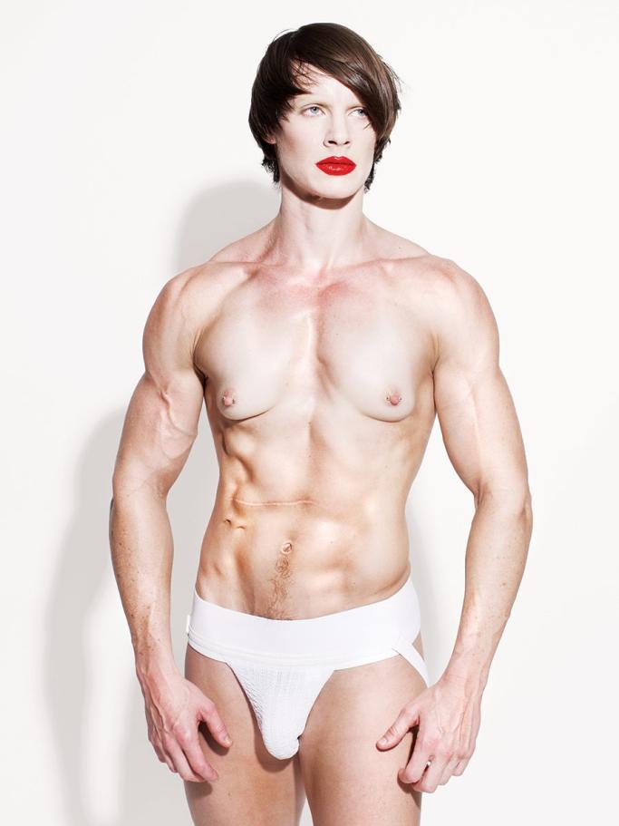 Cassils, Advertisement: Homage to Benglis, 2011