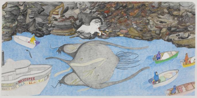 Shuvinai Ashoona, Compositions (Titanic Plus Nascopie &amp; Noah's Ark)