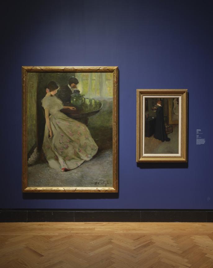 Two paintings by Florence Carlyle.