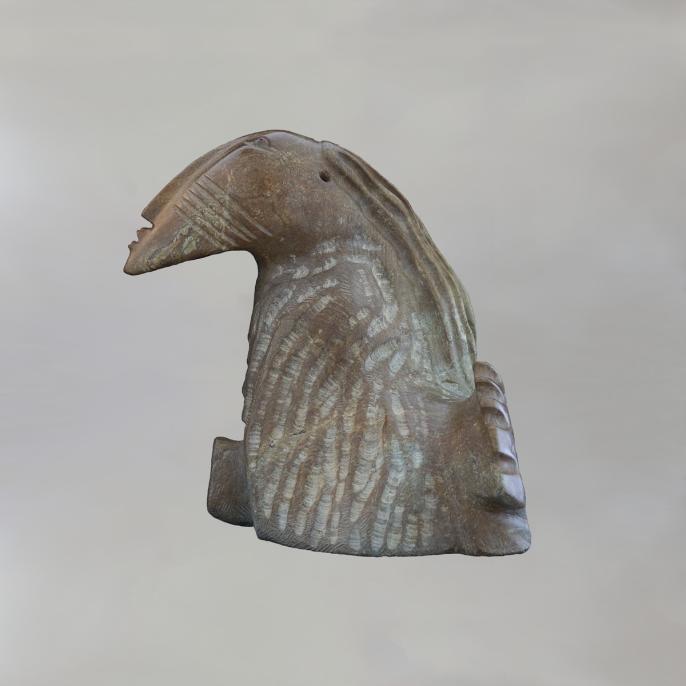 A sculpture of the Inuk goddess Sedna by David Ruben Piqtoukun.