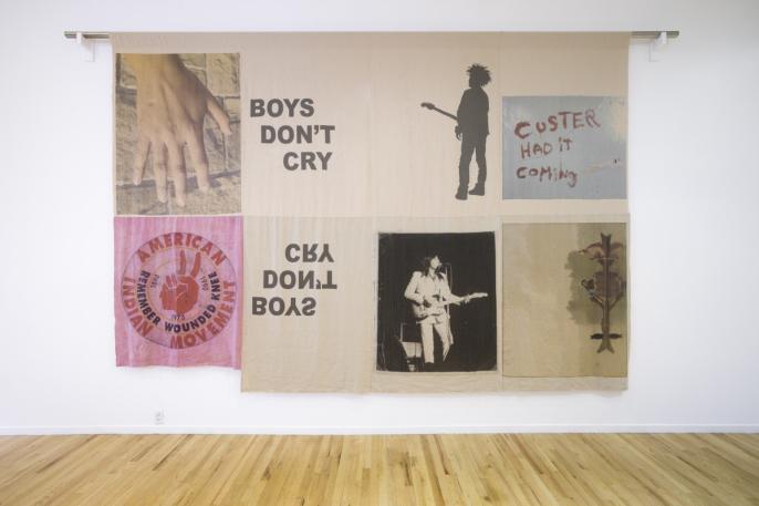 A picture of Duane Linklater's artwork boys don't cry