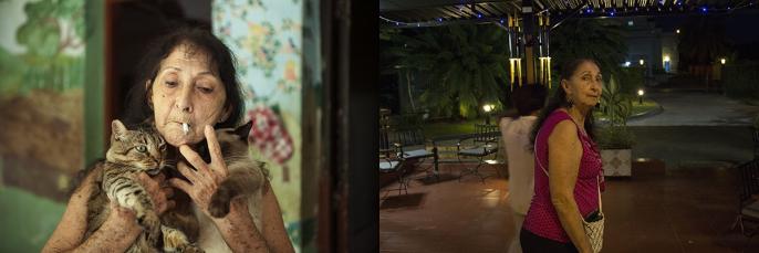 A diptych of two images from Ed Pien's AGO Exhibition Present: Past/Future