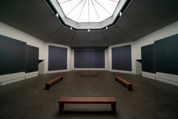 Interior of Rothko Chapel