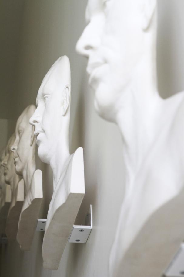 An image of Evan Penny's production plasters