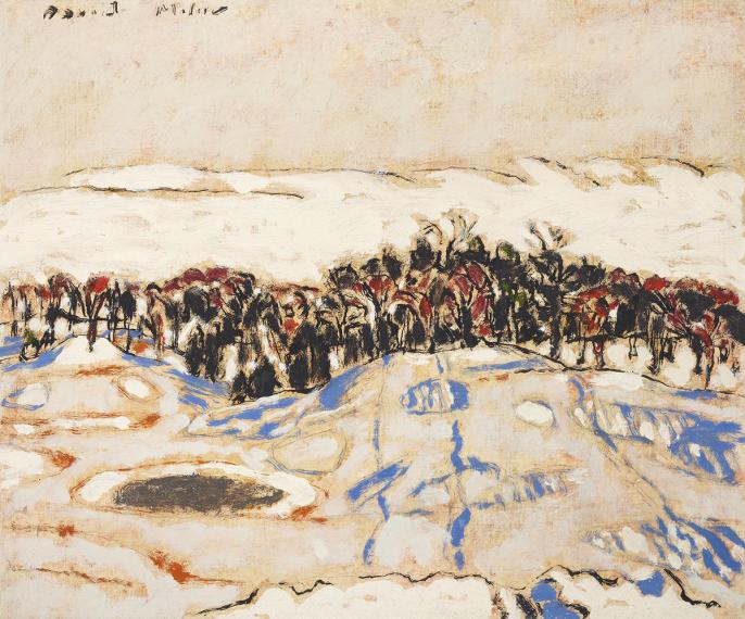 David Milne Ploughed Field in Winter