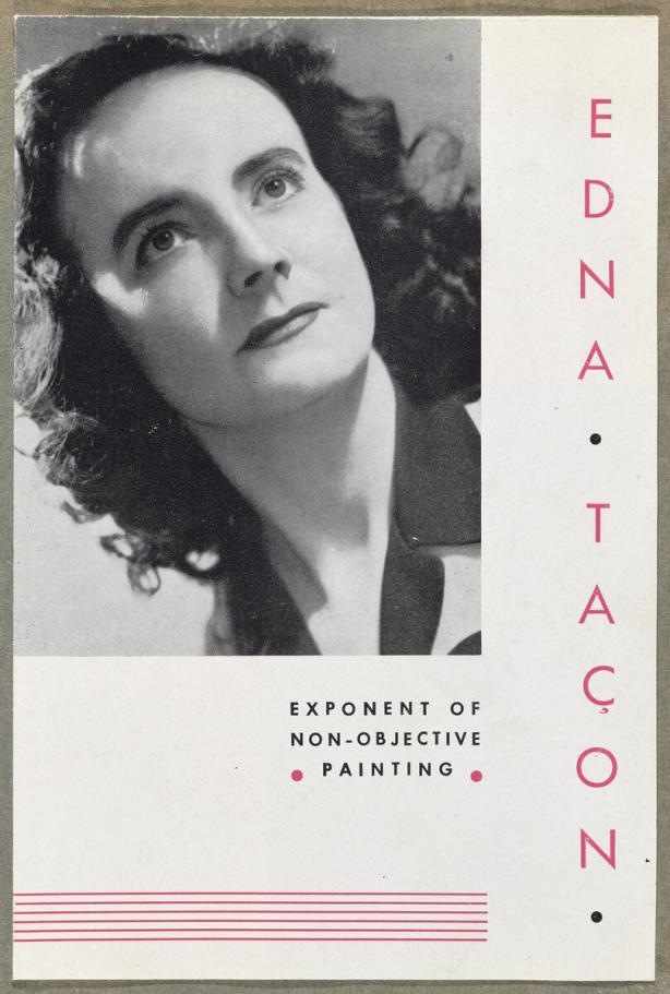 Exhibition pamphlet for Edna Taçon