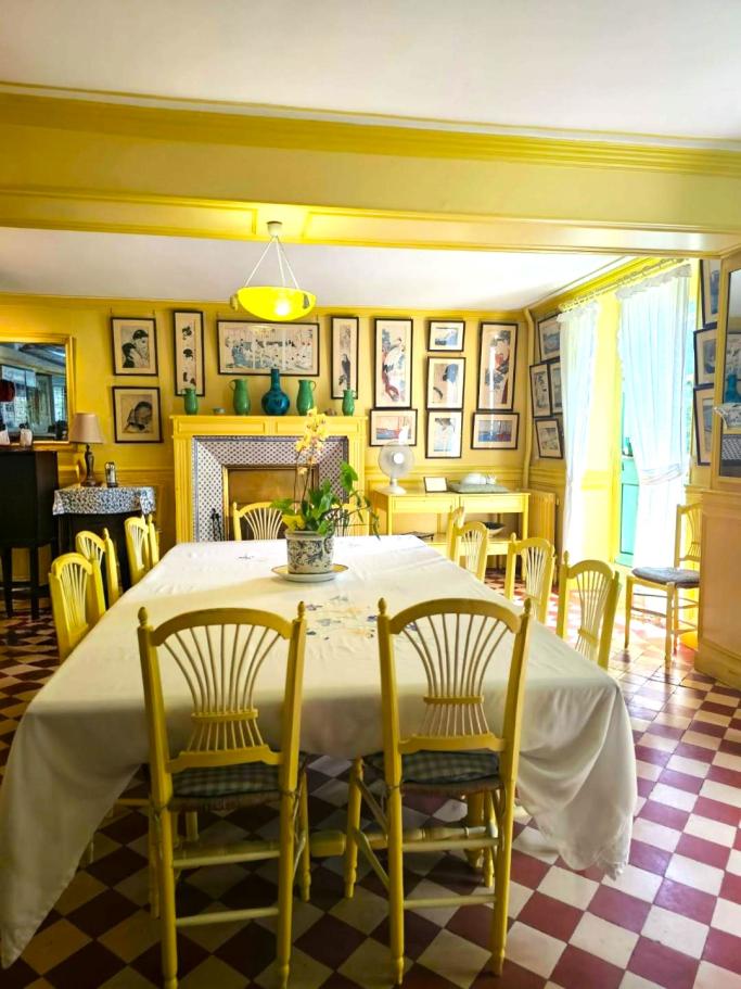 Claude Monet's Dining Room in Giverny