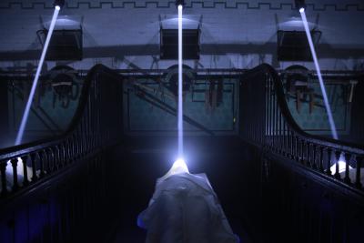 A photograph from a set at Casa Loma's Legends of Horror
