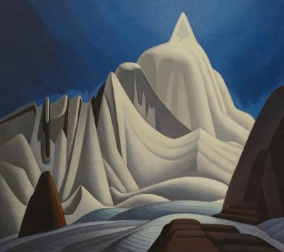 Mountains in snow (rocky mountains)