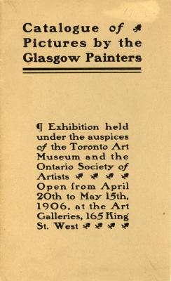 cover for pamphlet Pictures by Glasgow Painters