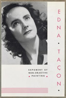 Exhibition pamphlet for Edna Taçon