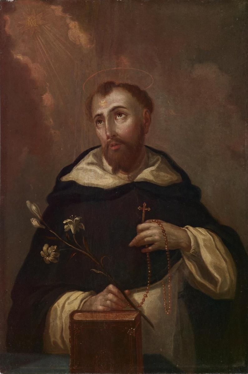 oil painting portrait of Saint Dominic