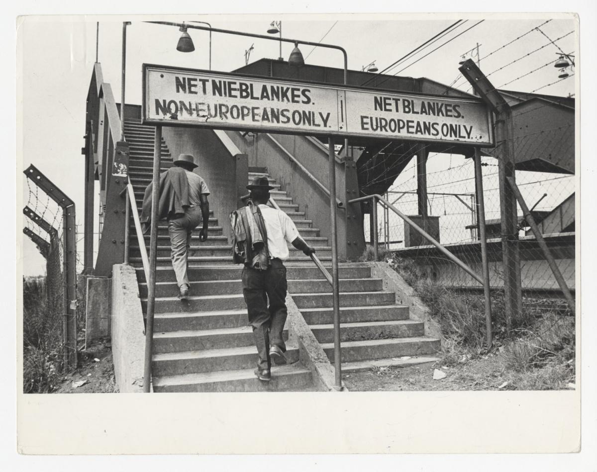 Ernest Cole, Apartheid Sign: Segregated Walkways