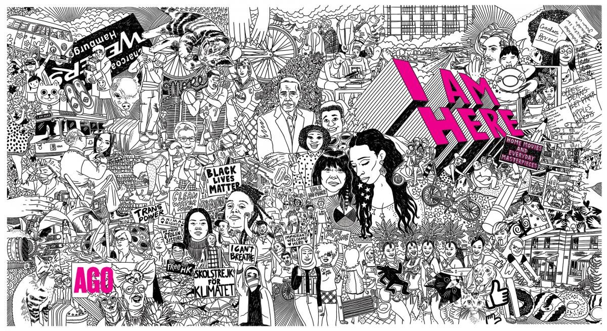 Mural by Fiona Smyth for I AM HERE