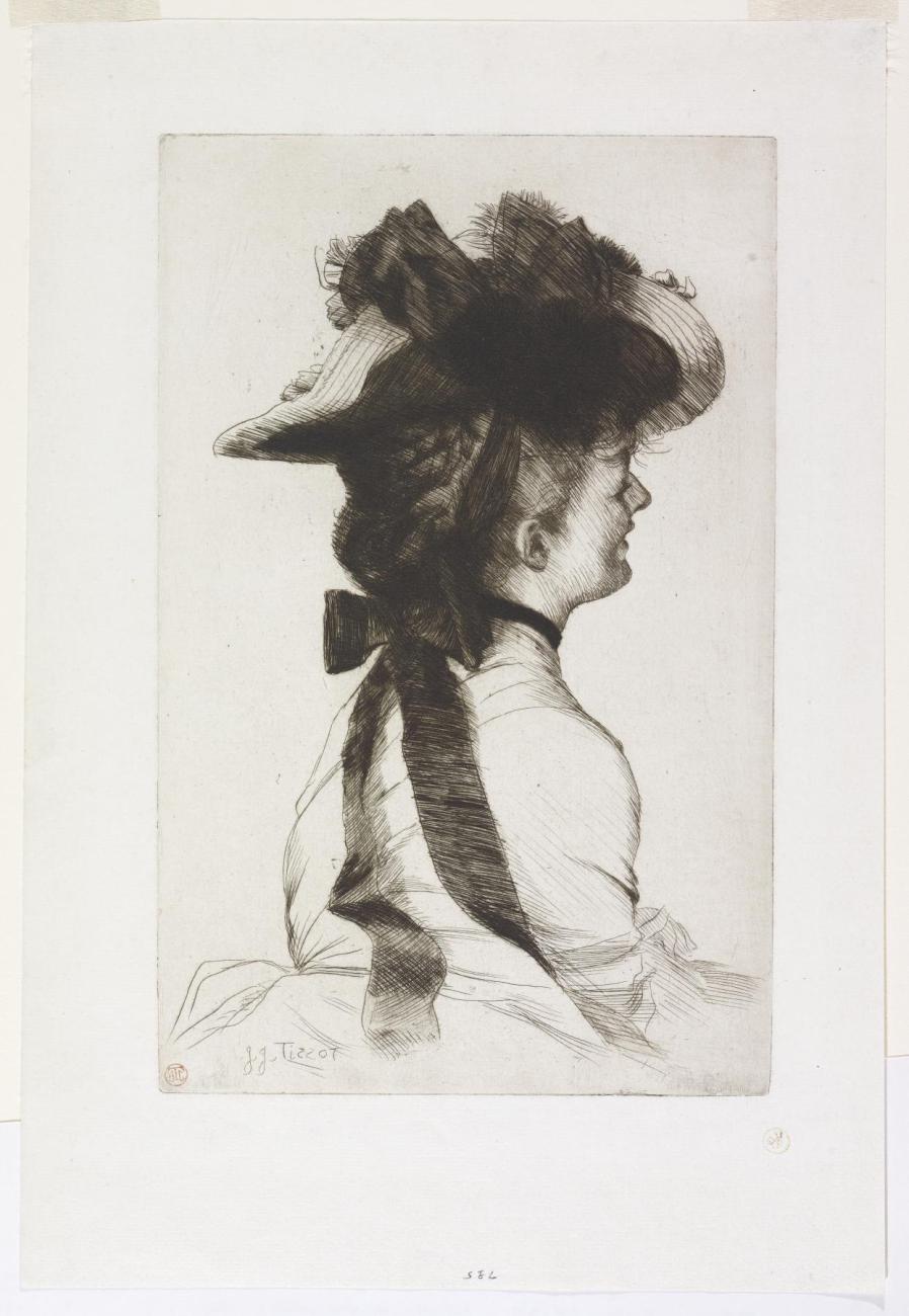 James Tissot. The Rubens Hat