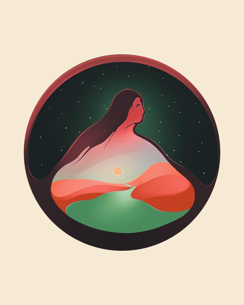 illustration of mother earth