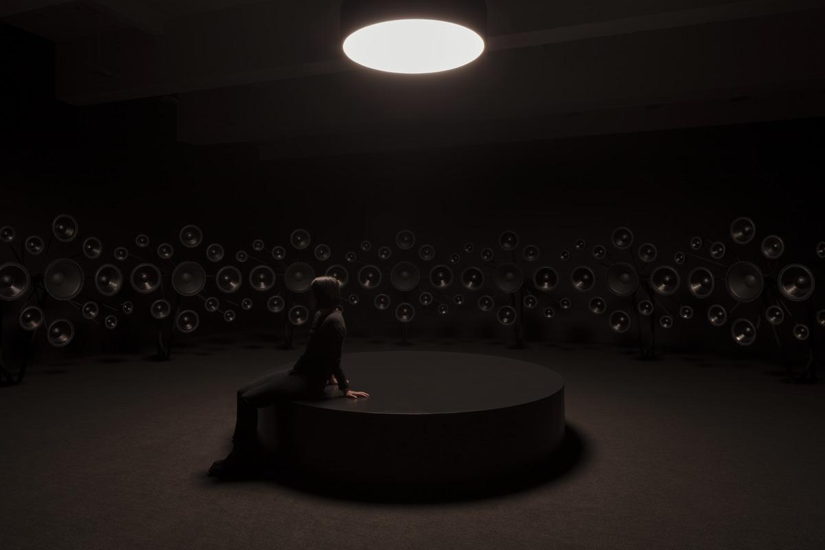Installation view of Jónsi, Hrafntinna (Obsidian), 2021