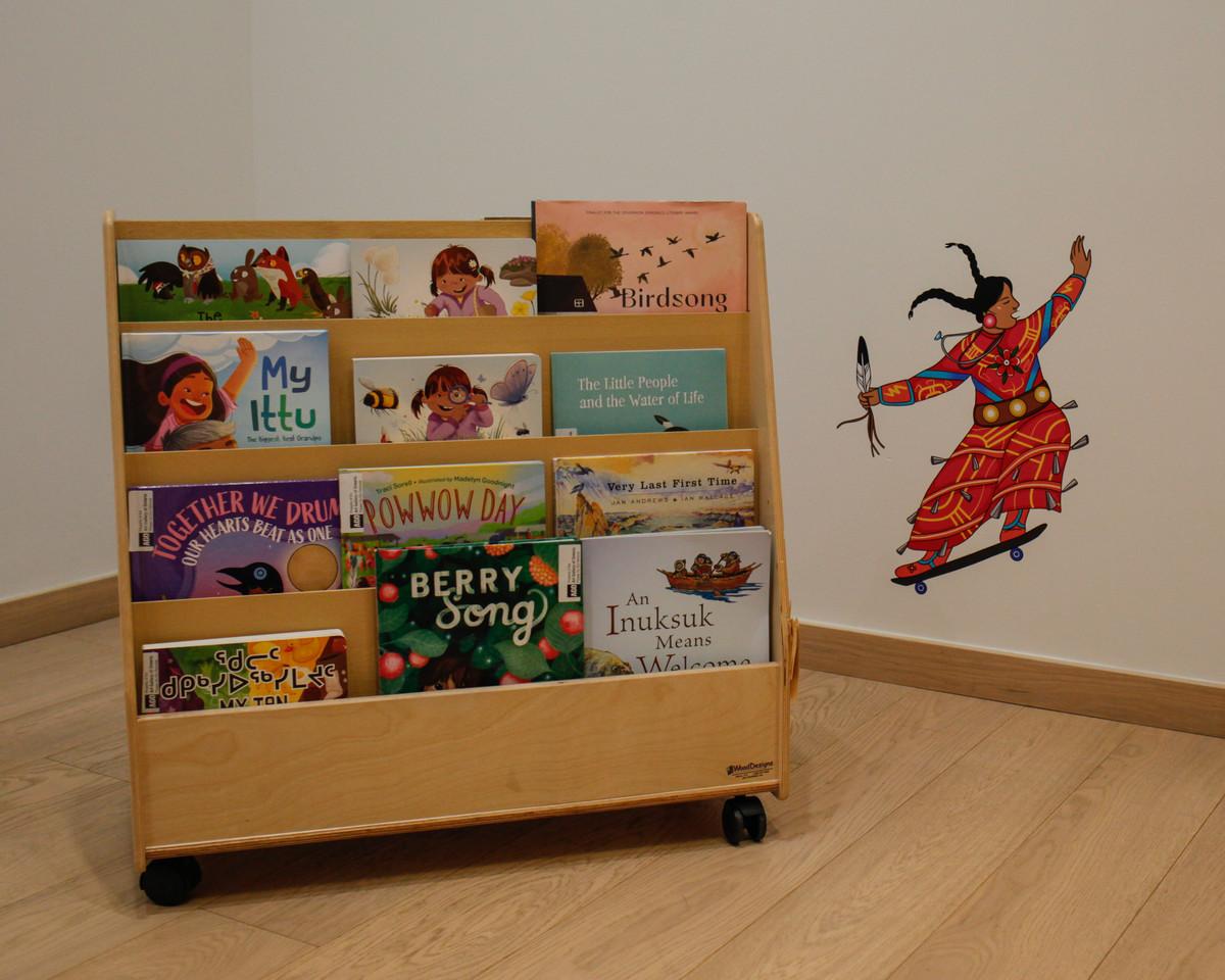 An image of the reading selections chosen to support the new Chief Lady Bird Mural at the AGO