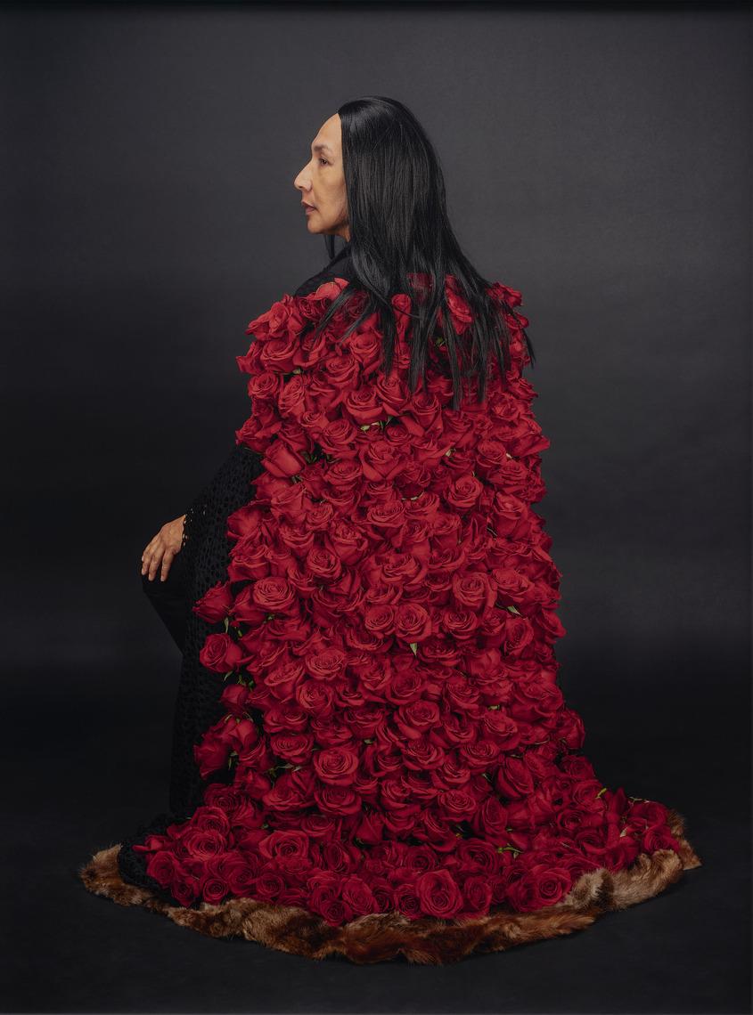 An image from Rebecca Belmore's nindinawemaganidog (all of my relations)