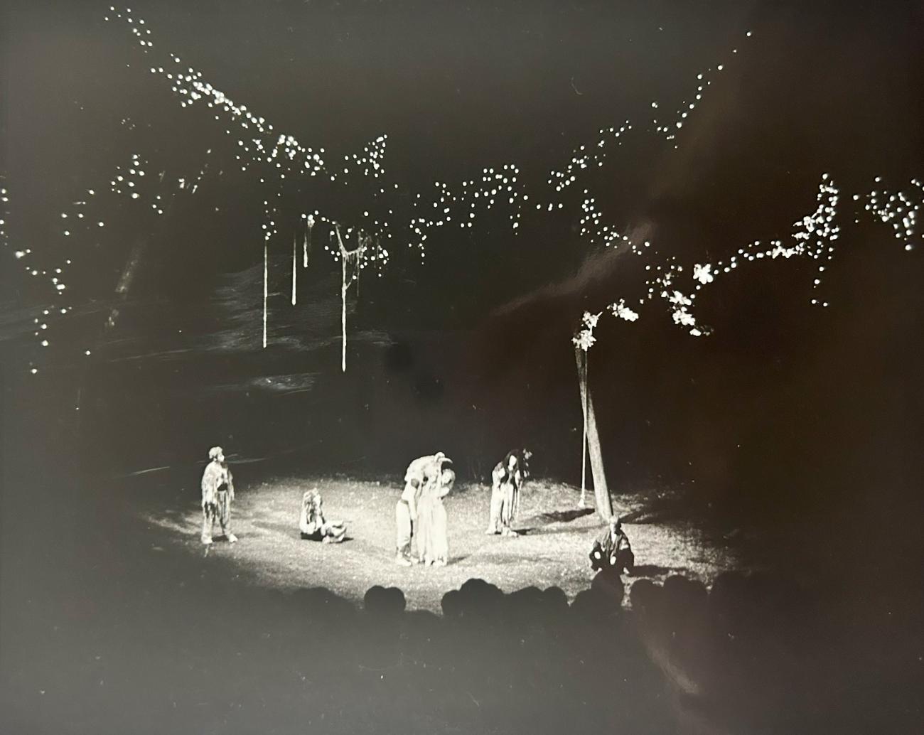 An image of Dream in High Parks inaugural performance of Midsummer Night's Dream in 1983