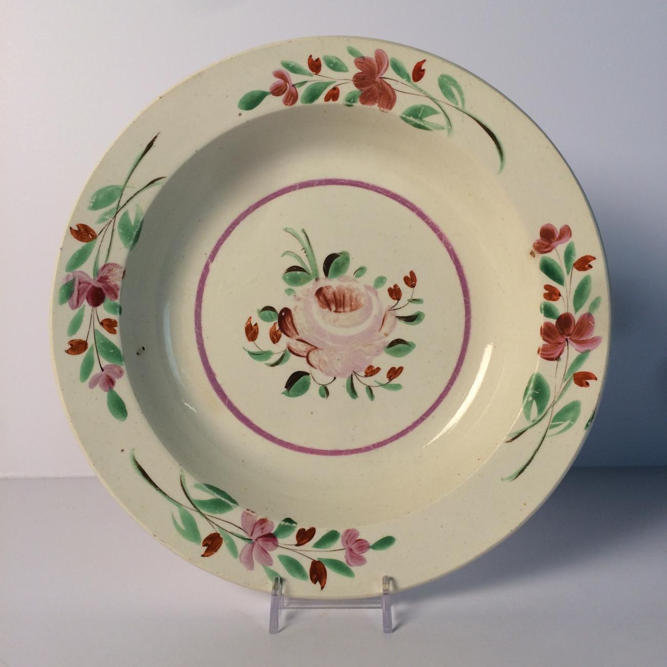 porcelain soup bowl, 1870s