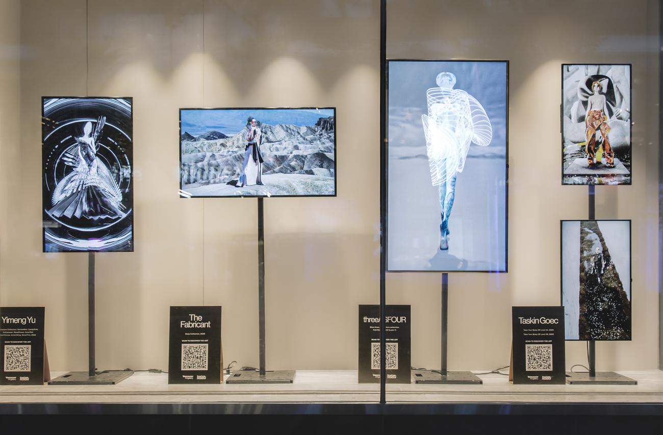 Fashion Fictions window display at Holt Renfrew