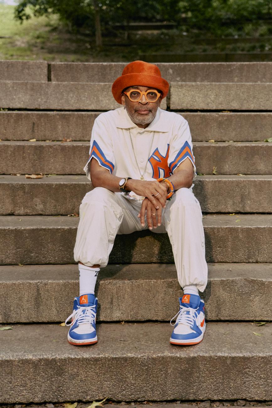 Spike Lee's Knicks Outfit Draws Comparisons to 'Fresh Prince of