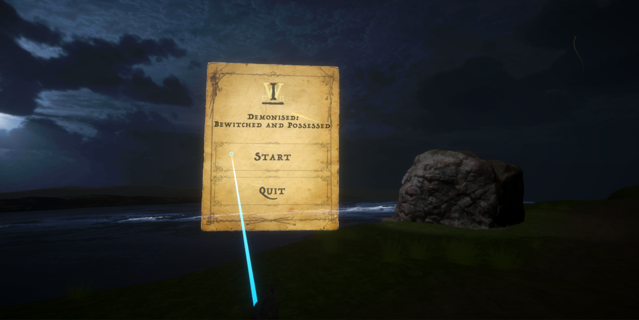 Image still from Demonised: Bewitched and Possessed, a virtual reality experience created by Ulster University 2023