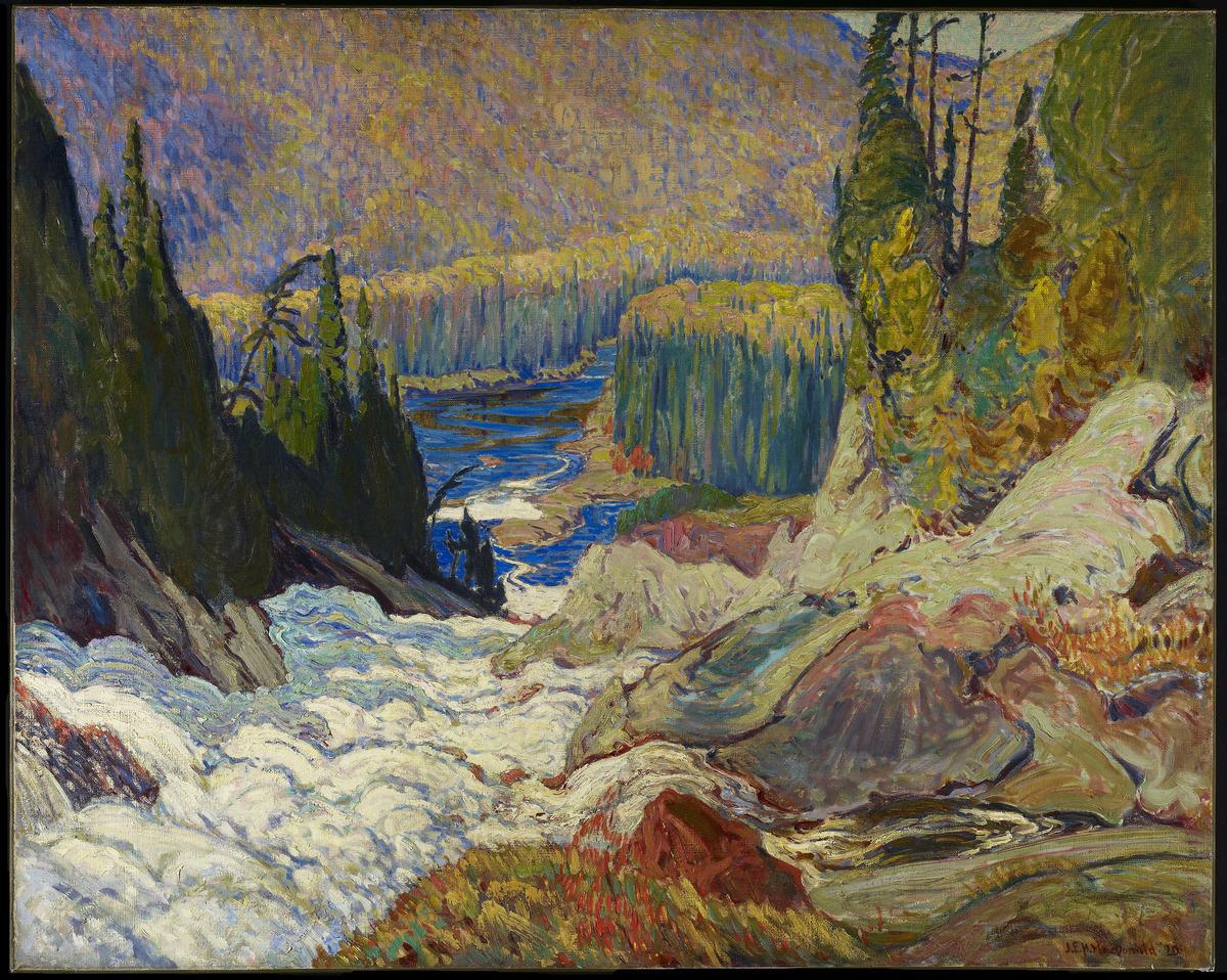 oil painting of the Montreal River