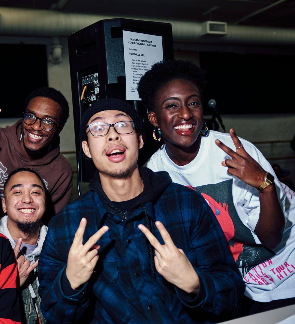 A photo of members from TBD crew posing together