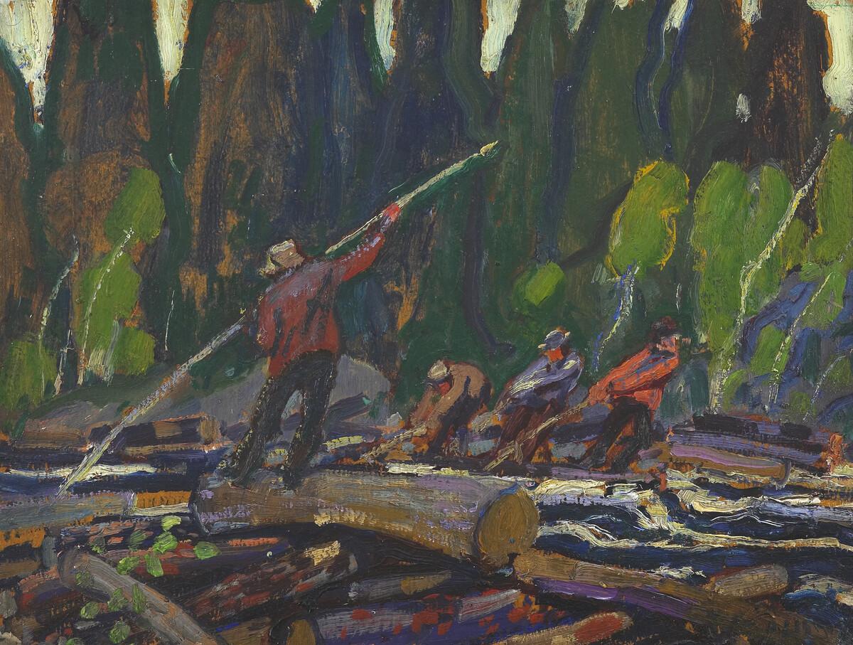 Arthur Lismer. Logging, Nova Scotia, Near Bedford