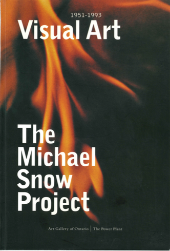 Book cover for Michael Snow project