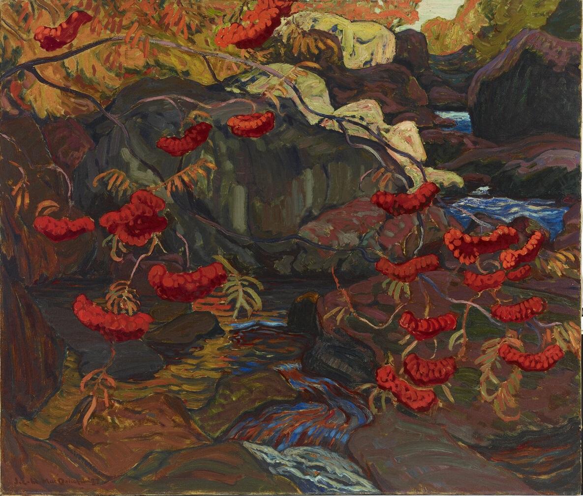 J.E.H. MacDonald. Rowanberries or Mountain Ash