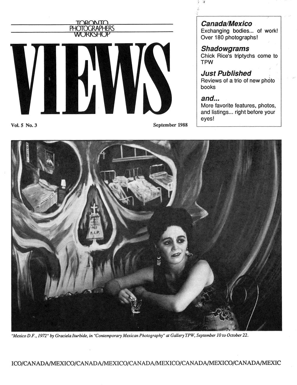 The cover of Views Magazine, which features Graciela Iturbide's work Mexico D.F.
