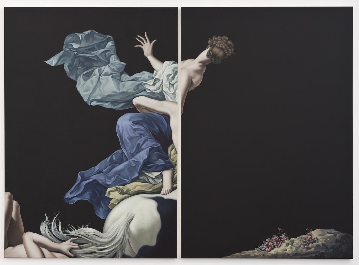 An image of Jesse Mockrin's work In mid-stream