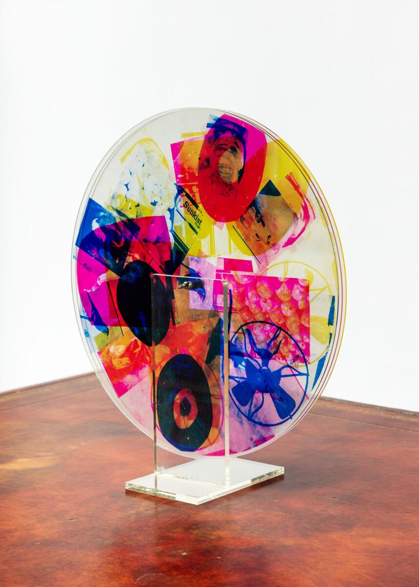 Robert Rauschenberg. Passport from &quot;Ten from Leo Castelli&quot; series, 1967. 3 colour silkscreen