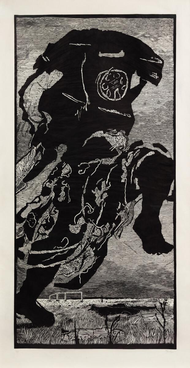 William Kentridge. Telephone Lady, 2000.