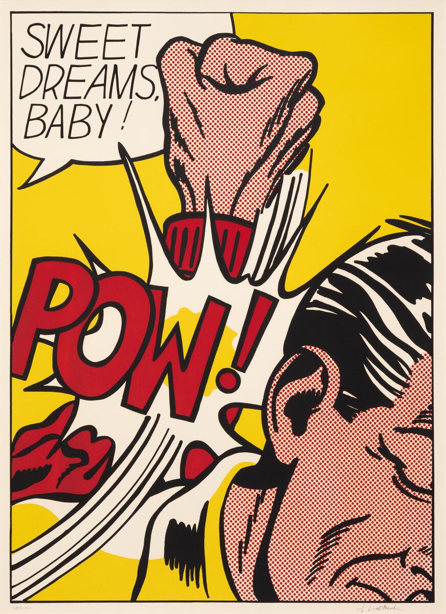 Roy Lichtenstein. Pow Sweet Dreams Baby (C 39), from 11 Pop Artists series, 1965.