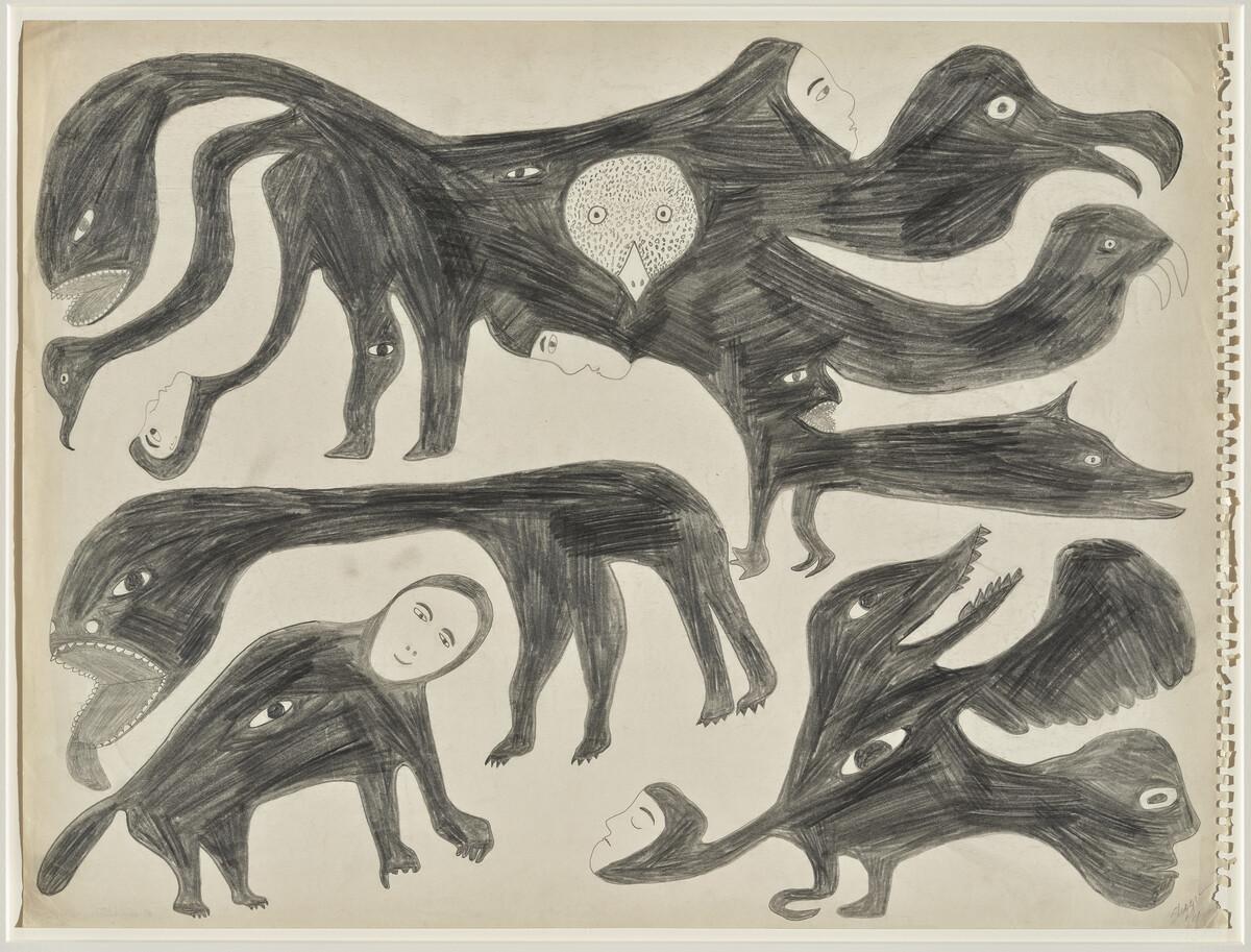 Surusilutu Ashoona. Four Transformation Images
