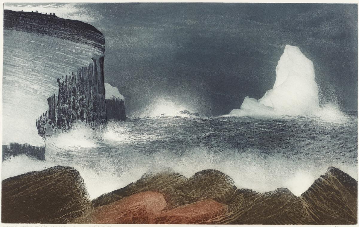 David Blackwood. April Iceberg Off Bragg's Island, 1976.