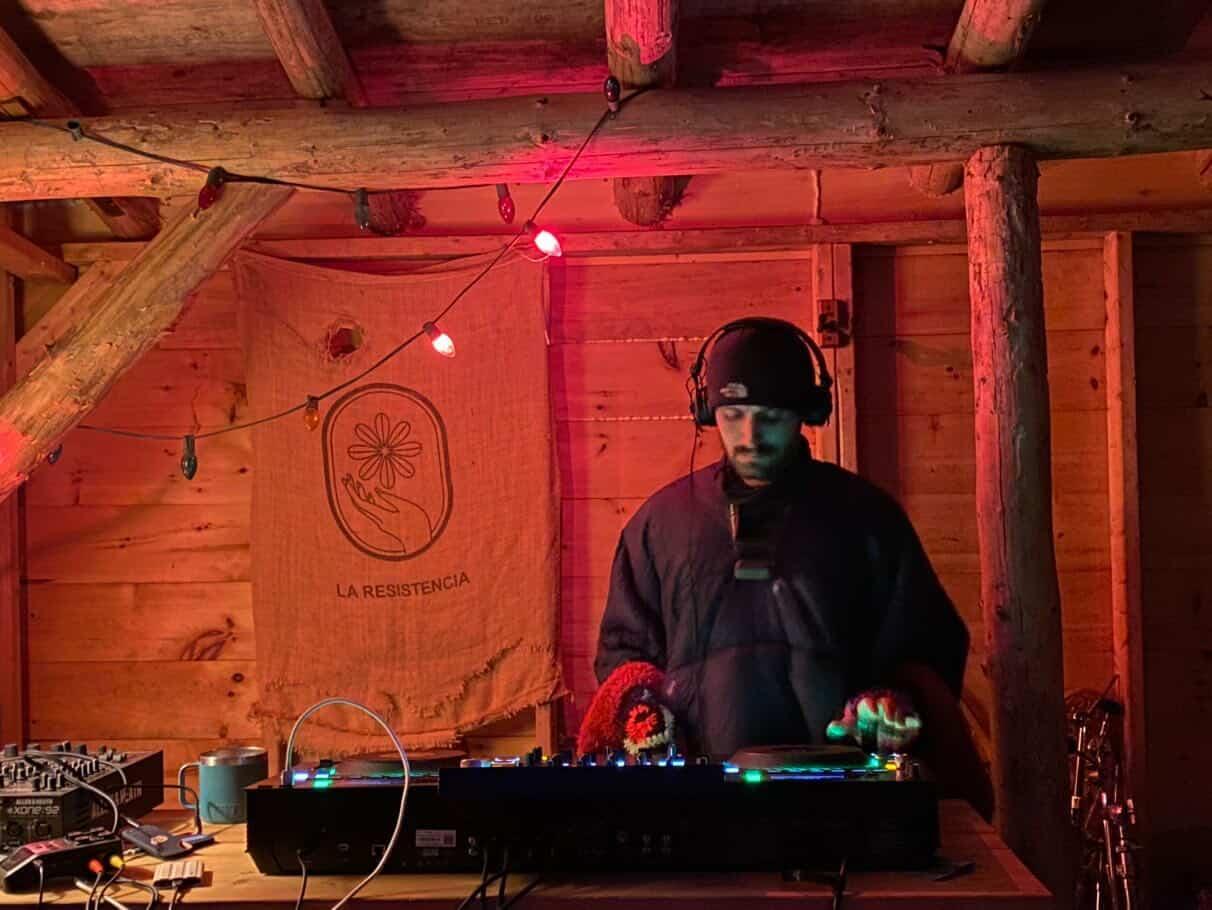 Lichen on the DJ decks