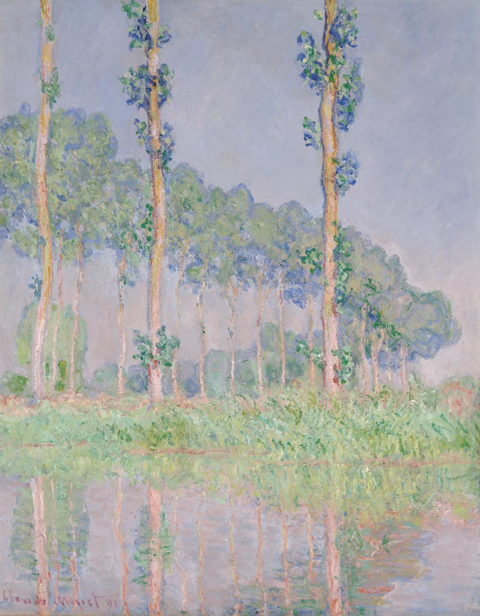 Claude Monet.&nbsp;Poplars, Pink Effect