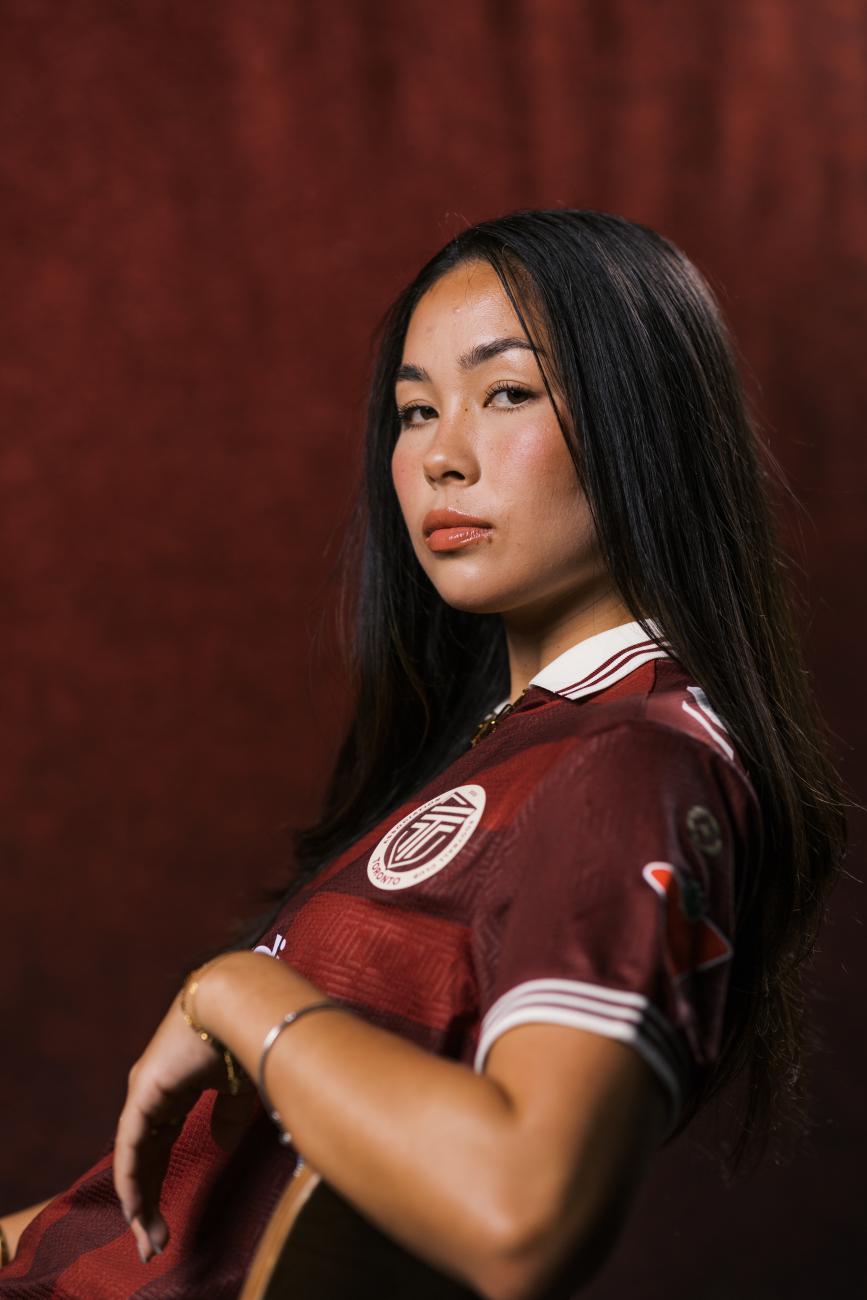 A headshot of AFC player Kaela Hansen