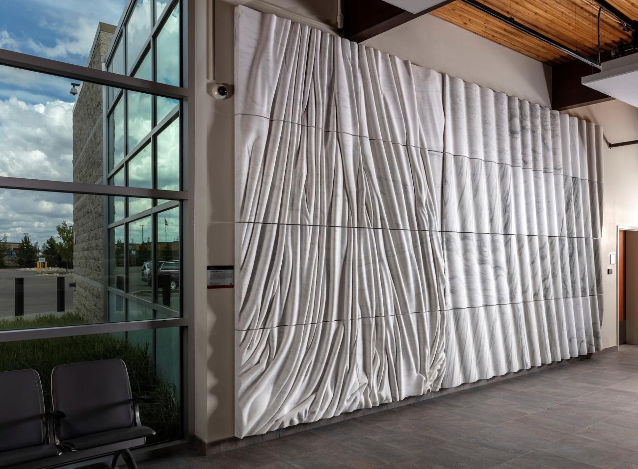 An image of Carl Tacon's public sculpture Counterpoise.