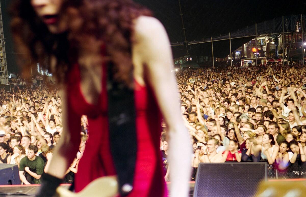 Melissa Auf der Maur, Self-Portrait on Stage with the Smashing Pumpkins