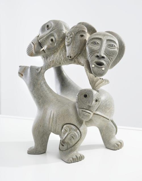 multi-headed sculpture 