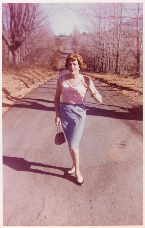 Attributed to Andrea Susan. [Susanna standing in the road], October 1964.